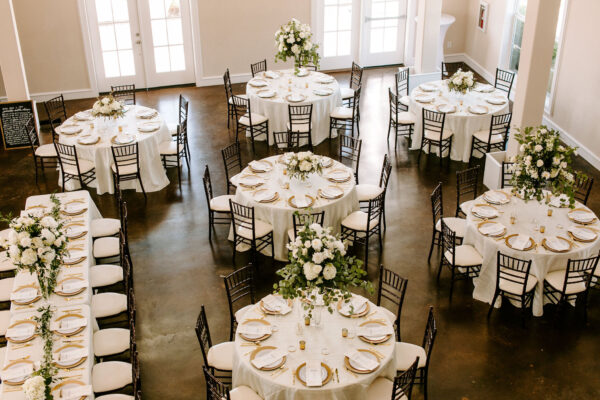 wedding venue reception tables